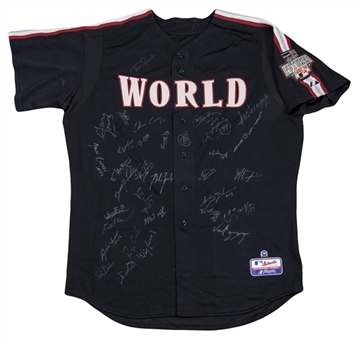 2004 All-Star Futures Team World Multi Signed Jersey With 32 Signatures (MLB Authenticated)